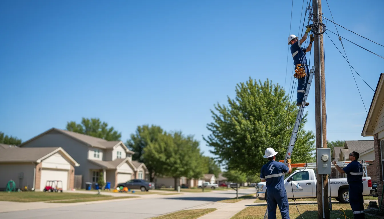 Residential electrician providing installation services in New Hampton, MO